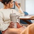 thumbnail image 4 of Reduce Cold1 40oz Tumbler with Handle, Stainless Steel, Sand Leopard, 4 of 11