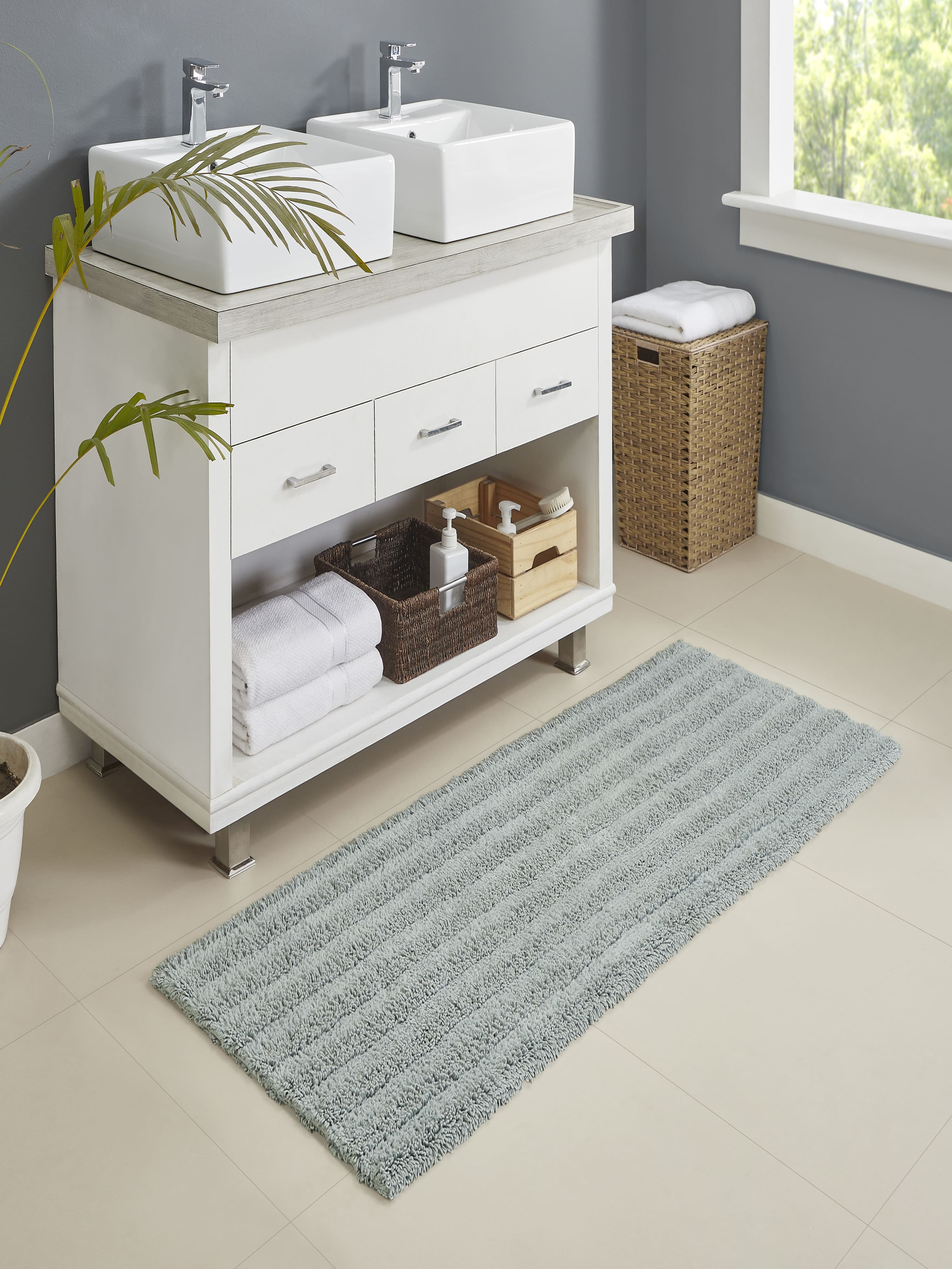 Cannon Spa Blue Bath Runners (24"x60") - Walmart.com