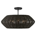 thumbnail image 5 of 40384BLK Hinkley Lighting Luca - 5 Light Medium Drum Chandelier in Transitional-Coastal Style - 28 Inches Wide by 11 Inches High-Black Finish-Black, 5 of 7