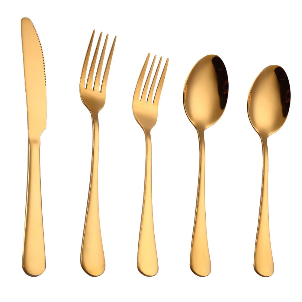 Bseka Gold Stainless Steel Flatware Set Stainless Steel Flatware Cutlery Including 6 Knife 6 Big Fork 6 Small Fork 6 Large Spoon 6 Small Spoon Walmart Com Walmart Com Bseka Gold Stainless Steel Flatware Set Stainless Steel Flatware Cutlery Including 6 Knife 6 Big Fork 6 Small Fork 6 Large Spoon 6 Small Spoon Walmart Com Walmart Com