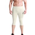 thumbnail image 5 of Breezora Compression Baselayer Shorts for Men Workout Running and Biking High Elastic Support Underwear with Seamless Comfort for Athletics L Size Beige, 5 of 10