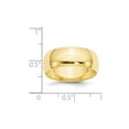 thumbnail image 3 of 10K Yellow Gold Ring Band Wedding Standard Half Round, 3 of 3