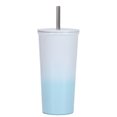 thumbnail image 1 of Taza de café de oficina con frasco de vacío de doble capa al vacío con taza de paja de acero inoxidable de 500ml, 1 of 5