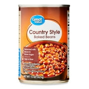 Great Value Country Style Baked Beans, 15 oz Can