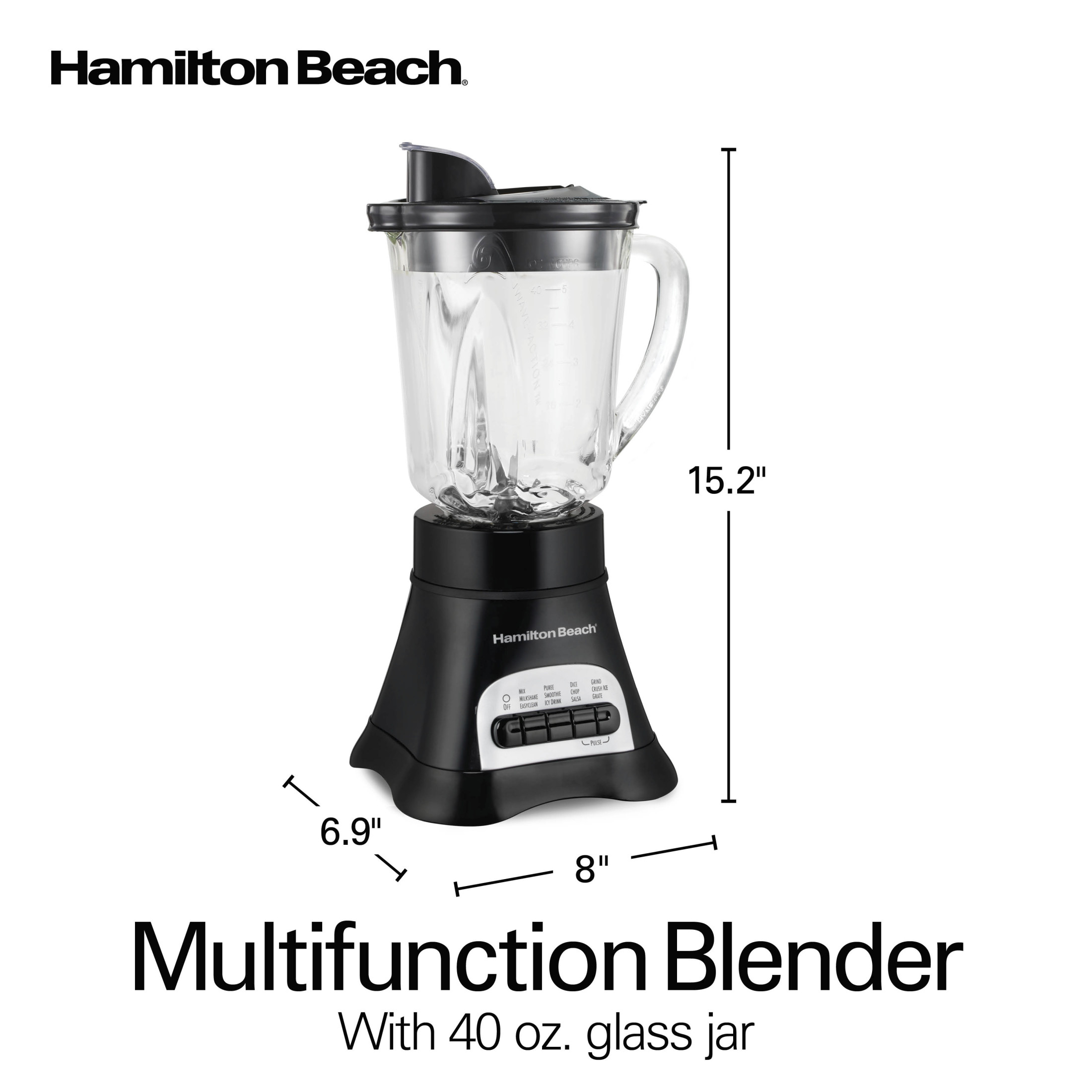 Hamilton Beach Smoothie Blender, 40-Oz Glass Jar, 700W photo 8