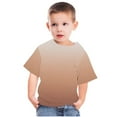 thumbnail image 3 of Summer 2026 Gradient Color Tee Shirts for Children 3-14 Years Short Sleeve Round Neck Casual T Shirts Soft Comfy TopsMulticolor,3-4 Years, 3 of 5