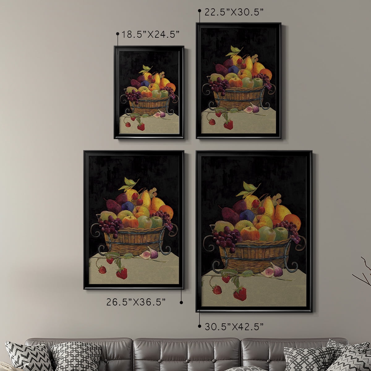Fruit Basket I Revisit Premium Framed Print - Ready to Hang