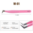 thumbnail image 1 of Natuhana Pinces Rouges Roses Pinces en Acier Inoxydable Haute Précision Anti-Statique pour Extensions de Cils Maquillage, 1 of 5