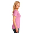 thumbnail image 3 of Port & Company Ladies V-Neck T-Shirt Candy Pink, 3 of 6