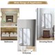 thumbnail image 5 of YKITRDA 32"x20" Wall Mounted Bathroom Mirror, Rectangle Vanity Mirror with Metal Frame, HD Wall Mirror for Entryway, Living Room, Hallway, Gold, 5 of 12