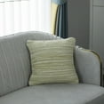 thumbnail image 3 of 16" Handwoven Wool & Cotton Throw Pillow Cover with Woven Knit Texture, 3 of 9