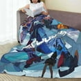 thumbnail image 6 of Mobile Suit Gundam Fleece Throw Blankets, Super Soft Flannel Cozy Blankets for Adults, Washable Lightweight Blanket for Couch Sofa Bed Office, Warm Plush Blankets for All Season, 6 of 8