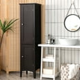 thumbnail image 3 of Costway Freestanding Bathroom Storage Cabinet Linen Tower Kitchen Living Room Brown, 3 of 10