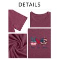 thumbnail image 2 of XCHQRTI 4th of July Daisy Women Plus Size Tshirts Graphic USA Casual Tees, 2 of 5