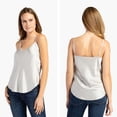 thumbnail image 6 of Fishers Finery Women's 100% Silk Camisole Loose Fit Tank Top (Gray, XS), 6 of 6