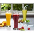 thumbnail image 2 of 500 Pack Flexible Disposable Plastic Drinking Straws - 9.4" High - Assorted Colors Striped, 2 of 5