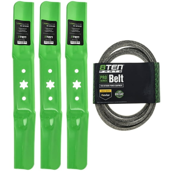 8TEN Blade Belt Kit Cub Cadet RZT-L RZT-S ZT1 ZT2 Troy-Bilt Mustang XP 54 inch MK1007769