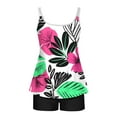 thumbnail image 6 of Taqqpue Tankini Swimsuits for Women Two Piece Tummy Control Swimsuits Flowy Blouson Floral Swim Tank Top with Boyshorts S-2XL, 6 of 6