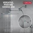 thumbnail image 4 of Delta Raincan Shower Head & Hand Held Combo - 75527 - Chrome, 4 of 8