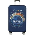 thumbnail image 1 of World Map Design Luggage Protective Cover Travel Suitcase Cover Elastic Dust Cases For 18 to 32 Inches Travel Accessories 19 L, 1 of 6