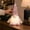 Pink, variant on Lighted Sequin Christmas Gnome, Glowing Beard Faceless Nordic Tomte Figure, Striped Arm Holiday Tabletop Decor, Festive Winter Accent for Mantel, Shelf, Bedroom, Party