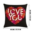 thumbnail image 3 of FENGGHAO Mothers Day Pillow Cover 18x18 Inches Cotton Linen Throw Pillow Case for Sofa Cushion Home Decor Hidden Zipper Front Print Only, 3 of 3