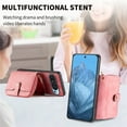 thumbnail image 5 of for Google Pixel 9 Pro XL Wallet Case, Crossbody Purse with Card Holder for Women, Zipper PU Leather Carrying Cover Gift with Shoulder Strap Kickstand Anti-drop for Google Pixel 9 Pro XL - Pink, 5 of 12