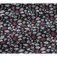 thumbnail image 6 of oneOone Viscose Jersey Dark Wine Fabric Sea Shells Pattern Sewing Material Print Fabric By The Yard 60 Inch Wide, 6 of 7