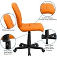 thumbnail image 5 of Flash Furniture Clayton Mid-Back Orange Quilted Vinyl Swivel Task Office Chair, 5 of 12