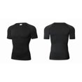 thumbnail image 2 of alpinario Men's Compression T-Shirt Moisture Wicking Breathable Short Sleeve Gym Workout High Elastic Dry Fit Baselayer Rash Guard Running Undershirt, 2 of 6