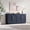 Blue, variant on Hotmeily Modular Entertainment Center & Buffet Cabinet – Extra Long Sideboard TV Stand with Arched Wooden Doors, Modern Wood Storage Cabinet for Living Room, Black Grey (3-Piece Set)
