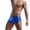 Blue, variant on ICHUANYI Men Sexy Underwear Patent Shorts Underpants Leather Boxer Briefs