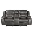 thumbnail image 6 of Roundhill Furniture Elkton Manual Recliner Living Room Set in Dark Chestnut, 6 of 13