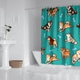 thumbnail image 2 of Cartoon Shiba Inu Dog Shower Curtain 84"x72" ,Bathroom Decorative Shower Curtains Set with 12 Hooks,Modern Waterproof Washable Shower Curtain, 2 of 6