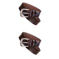 thumbnail image 1 of Sonducket Cinturones vaqueros de cuero genuino para mujer, correa de lujo con flores huecas, hebilla de cinturón para mujer, cinturón ancho a Type5 NO5, 1 of 6