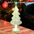 thumbnail image 4 of Lighted Small Christmas Tree Decor, Small Christmas Tabletop Ornament Decoraciones De Navidad, Classic Christmas  Decor Christmas Office Decoration(1PCS), 4 of 7