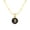 B, variant on SKQIT Initials 26 Letters Black Round Pendant Necklace For Women Simple A-Z Alphabet Name Snake Chain Choker Birthday Jewelry