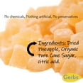 thumbnail image 6 of GERBS Dried Pineapple Cubes 2 LBS. | Freshly Dehydrated Resealable Bulk Bag | Top Food Allergy Free | Sulfur Dioxide Free Diced Pineapple|Effective in acne flairs & bone health | Gluten & Peanut Free, 6 of 9