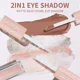 thumbnail image 5 of Sombra de ojos líquida marrón beige, base de maquillaje de ojos mate sedoso, crema con purpurina y lentejuelas, sombra de ojos iluminadora en barra de gusano de seda, 5 of 5