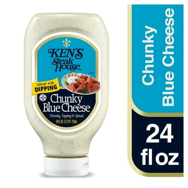 Ken's Steak House Chunky Blue Cheese Salad Dressing, 24 fl oz