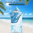 thumbnail image 2 of Cape à Capuche Serviette de Plage Imprimée Serviette de Bain en Microfibre, 2 of 6