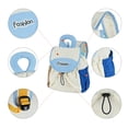 thumbnail image 6 of URSOFINE Lightweight Color Block Drawstring Backpack Cute Mini Backpack Casual Daypack, 6 of 7