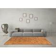thumbnail image 3 of Ahgly Company Indoor Round Oriental Orange Industrial Area Rugs, 8' Round, 3 of 4