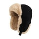 thumbnail image 3 of Gorro de aviador, gorro de trampero, gorro de invierno con orejeras, impermeable, grueso, suave. Negro, 3 of 9