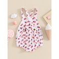 thumbnail image 4 of Bagilaanoe 4th of July Newborn Baby Girl Boys Rompers Print Short Sleeve Bodysuit 6M 12M 18M 24M Infant One Piece Short Jumpsuit for Independence Day, 4 of 7
