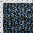 thumbnail image 3 of oneOone Cotton Cambric Blue Fabric Floral Craft Projects Decor Fabric Printed By The Yard 56 Inch Wide, 3 of 4