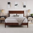thumbnail image 4 of AFI Pasadena Full Solid Wood Low Profile Platform Bed, Walnut, 4 of 13