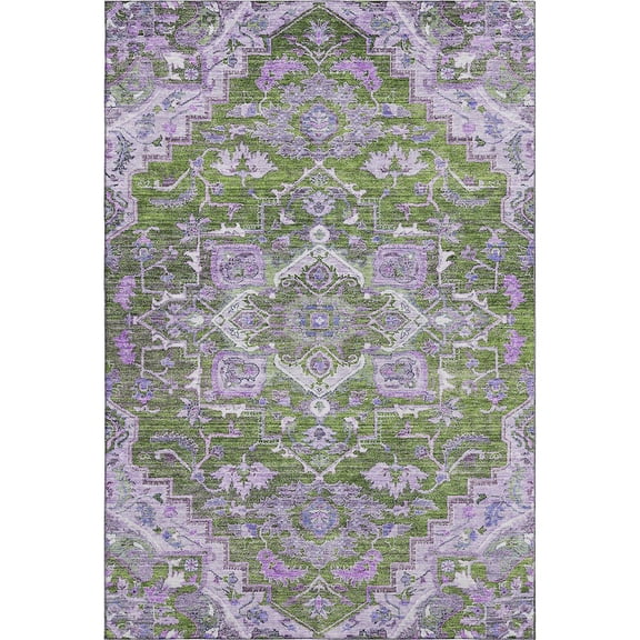 Dalyn Rugs Premium Machine Washable Mayfield AMF774 Olive 2'6" x 3'10" Rug