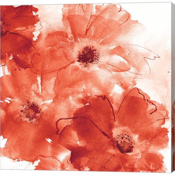 Seashell Cosmos II Red and Orange by Chris Paschke, Canvas Wall Art