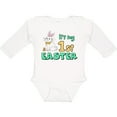 thumbnail image 3 of Inktastic It's My 1st Easter with Cute Chick and Bunny Boys or Girls Long Sleeve Baby Bodysuit, 3 of 5